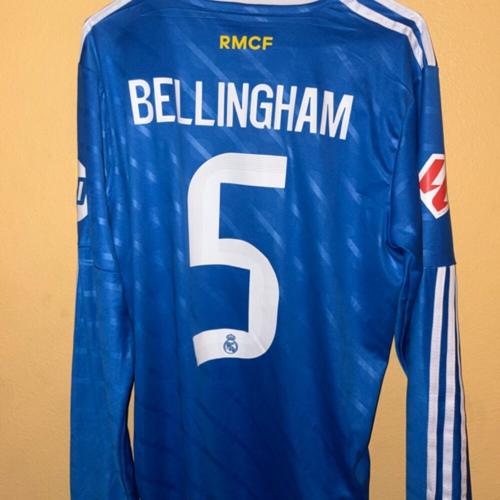 Real Madrid Jude Bellingham #5 Away Jersey Adidas Men’s long jersey